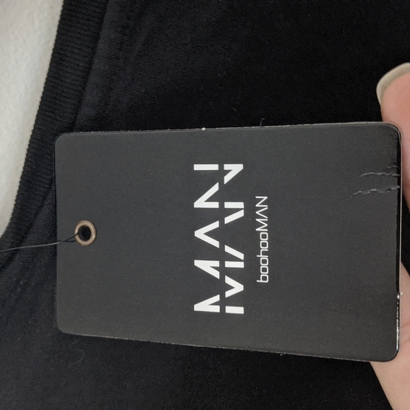 Boohoo Original MAN Long Sleeve Curve Shirt Black Size XL - Picture 5 of 13